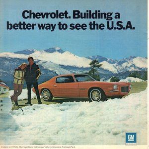 Vintage 1972 Chevy Camaro Print Ad PA177
